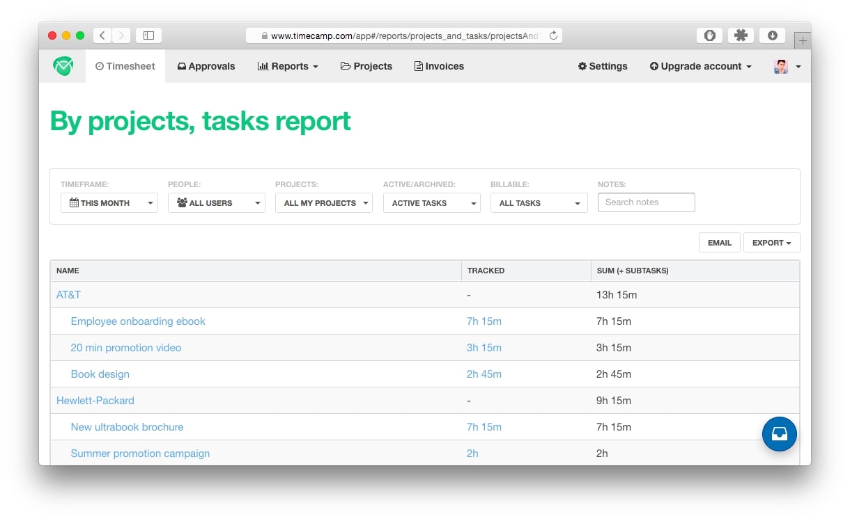 Timecamp Time Tracking for SR&ED