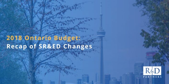 Here's what you need to know about the SR&ED changes proposed in the 2018 Ontario budget